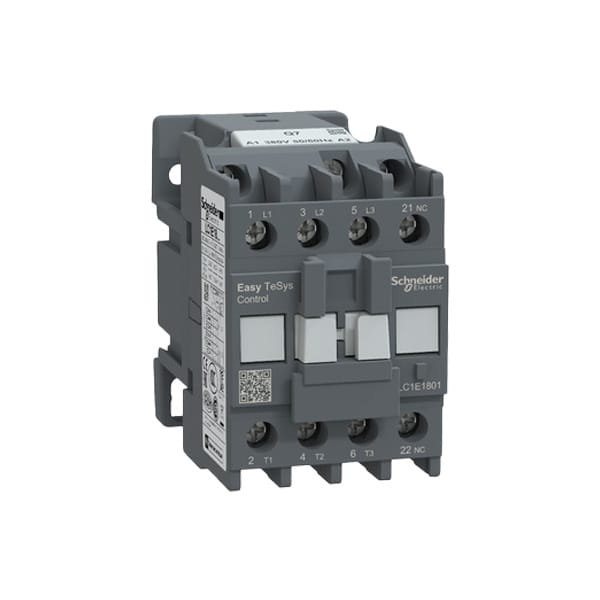 LC1E1801Q5N | Schneider Electric Easy TeSys Contactor (3P, 18A, 380V AC Coil)